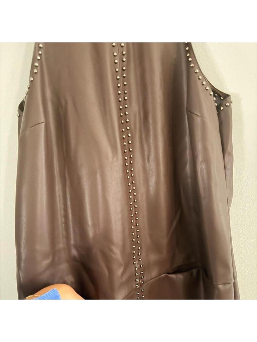 Saylor Damian Vegan-Leather Mini Dress - Picture 6 of 9